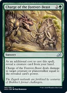 Magic: The Gathering - Charge of The Forever-Beast - Foil - Ikoria: Lair of Behemoths
