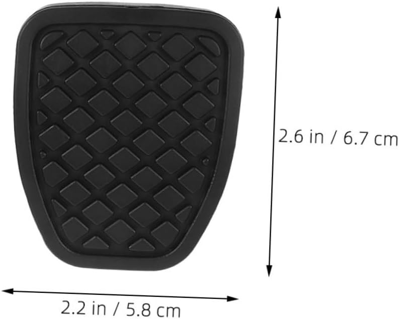 4pcs Heavy Duty Clutch Brake Pedal Pad Covers Rubber Material Easy Install