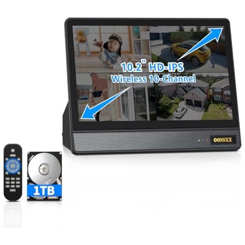 OOSSXX 5MP 10CH Wireless NVR System with 1TB HDD Cover