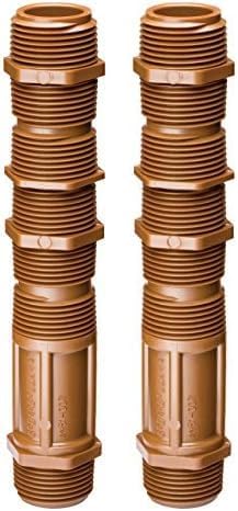 Rain Bird RISERCO075 - Elevador de corte de PVC, rosca macho de 34 pulgadas x rosca de tubo macho de 34 pulgadas, altura ajustable de 1 a 6 pulgadas