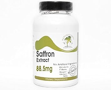 Saffron Extract 88.5mg  90 Capsules - No Additives  Naturetition Supplements