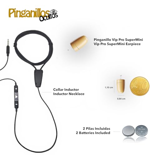 Pinganillo para exámenes con micrófono externo ultra sensible y collar 3