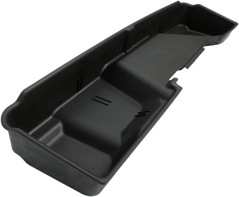 for Chevy for Silverado 1500/2500HD/3500HD 2007-2013,for GMC for Sierra 1500/2500HD/3500HD 2007-2013 Extended Cab Underseat Storage Box (Black,Plastic)