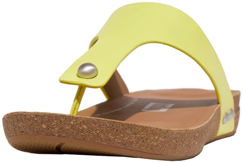 Image of FitFlop womens Iqushion Metallic-leather Toe-post Sandals