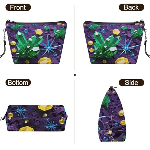 Bolsa de maquillaje espaciosa de 8.9 pulgadas para evitar el desorden de tus cosméticos 3