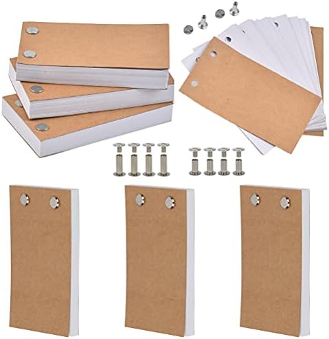 Blank Flip Book Kit, 960 Pages A6 Drawing Paper Kit Hand Flip Picture Book with Ledger Screws Separate Hand-Painted Books Screws Set Painting Tools for Drawing Tracing Animation Sketching Cartoon
