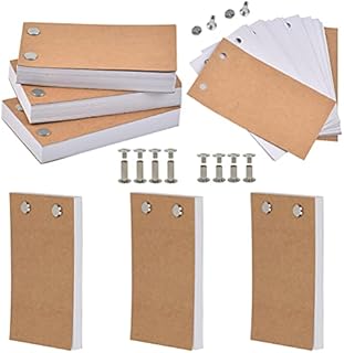 Blank Flip Book Kit, 960 Pages A6 Drawing Paper Kit Hand Flip Picture Book with Ledger Screws Separate Hand-Painted Books Screws Set Painting Tools for Drawing Tracing Animation Sketching Cartoon