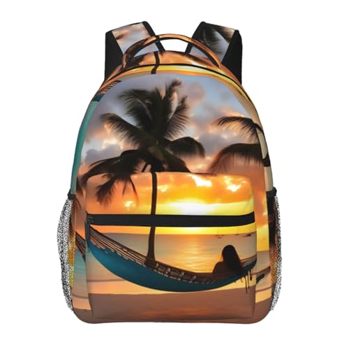 Mochila impermeable EdWal Coconut Beach para laptop y senderismo fácil de limpiar