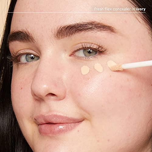 Honest Beauty Fresh Flex Concealer With Niacinamide + Vitamin E + Hyaluronic Acid | Vegan + Cruelty Free | Ivory, 0.17 Fl Oz #TOP4