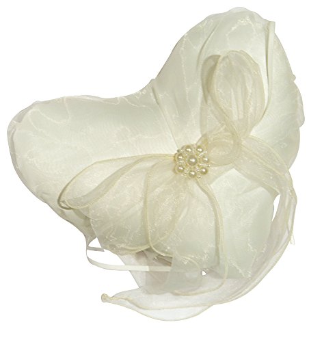 Coussin alliance coeur 'perle'