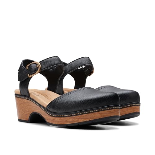 Clarks Clarks Collection Women's Paizlee Bay, Black Leather, 7 Medium US