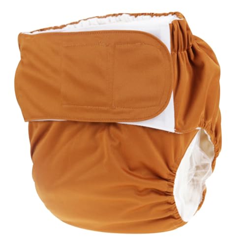 KOMBIUDA Fiber Diaper Adult Nappy Breathable Underpad High Absorbency Washable Leak Proof for Ages