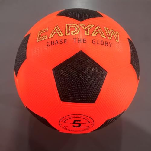 Cadyaw Light Up Soccerball - Glow in The Dark - Size 5