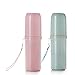 Toothbrush Toothpaste Case Bottle Holder Container for Travel Outdoor With Cover Plastic Toothpaste Organizer Protect Case Storage Box Wash Cup for Daily Camping Sport Running