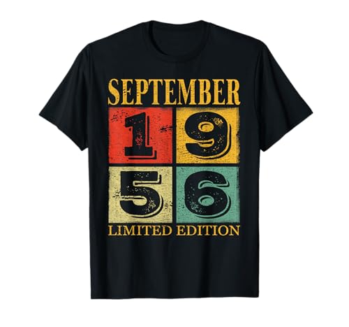 68 Years Old Awesome Since September 1956 68th Birthday Camiseta