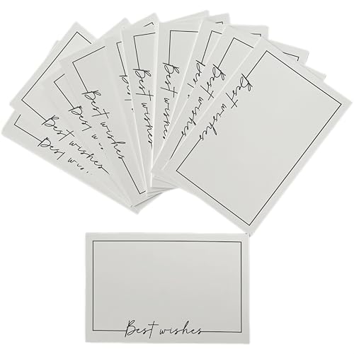 WYAN Greeting Cards Double-Sided Writable, White, 150mm x 100mm or 5.9 inches x 3.93 inches