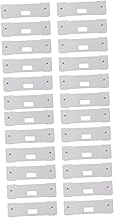 FAVOMOTO 24 Peças De Acessórios De Persianas Verticais Etiquetas Brancas Persianas Brancas Cortinas Metálicas Palhetas De Reparo De Persianas Clipe De Substituição De Persianas Verticais