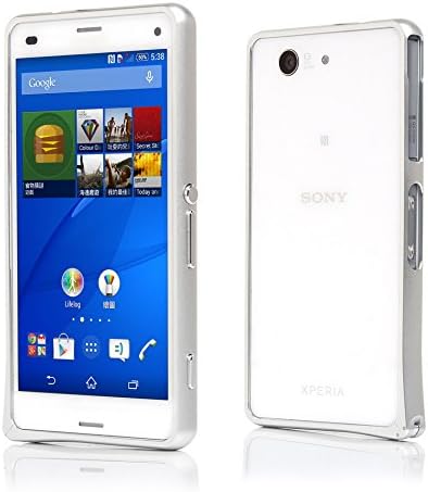 Sony Xperia Z3 Compact Bumper Case- Danyee Premium Aluminum Metal Bumper Frame Case for Sony Xpeia Z3 Compact Sony Xperia Z3 Mini (Sliver)