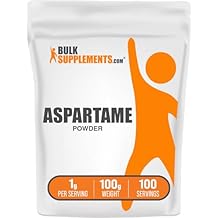 BulkSupplements.com Aspartame Powder - Aspartame Sweetener, Sugar Substitute for Baking, Sugar Alternative - Pure & Gluten Free, 1g per Serving, 100g 3.5 oz Pack of 1