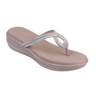 ORTHO CLUB Women Orthopedic Comfort Slippers | Soft Footwear | Anti-Slip Sole | Lightweight Flip Flops for Women | Sandals For Women WSP_72_LILAC_41