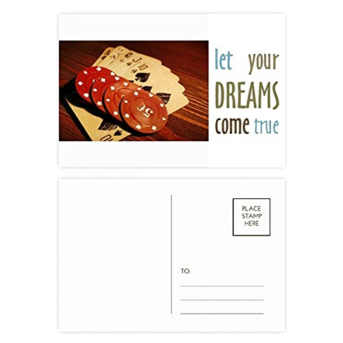 Cartes postales jeton rouge Art déco pour remplacer vos cartes de vœux fades