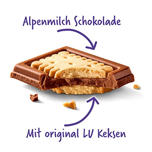 Milka LU – Alpenmilch-Schokolade mit knusprigen LU-Keksen – 87g