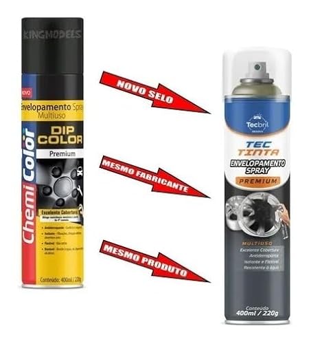 Dip Envelopamento Para Rodas Multiuso Preto Brilhante 400ml