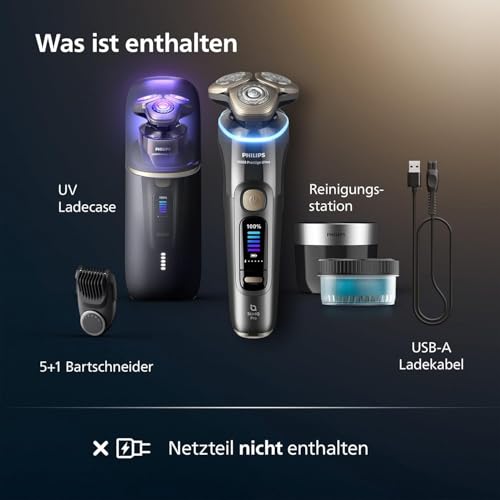 Image of Philips World's No.1 Electric Shaver for Man|AI-powered|Hydro SkinGlide Flex Heads + Precision Trimmer|Triple Lift & Cut |100% Waterproof|3 min Quick Charge| 5 Smart Controls | 7yr Warranty | X9402 /46