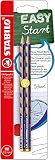 Schmaler Dreikant-Bleistift für Linkshänder - STABILO EASYgraph S Metallic Edition in metallic Violett - 2er Pack - Härtegrad HB