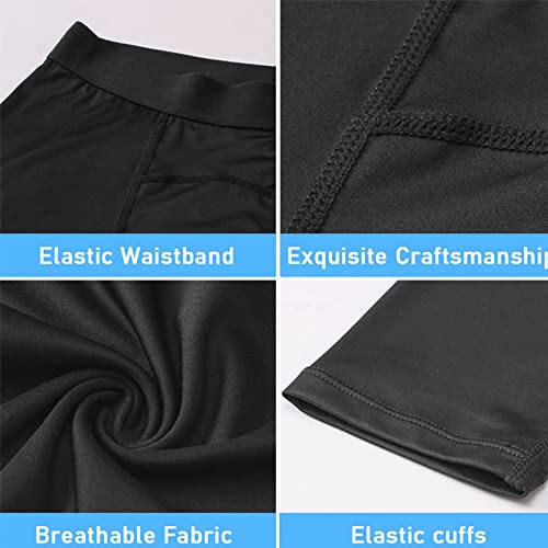Men's Compression Pants Athletic Running Leggings Yoga Tights Quick Dry Fit Sports Base-Layer Basketball Pants Pocket #TOP2