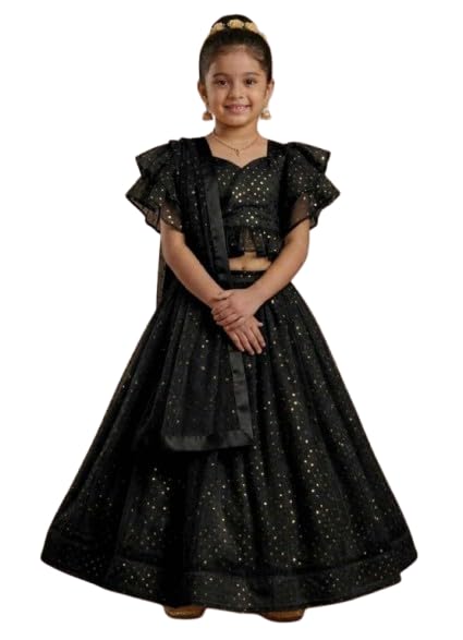 GAURIKIRAN FASHION Girls Sequins Lehenga Choli Set Traditional Ethnic Skirt Outfit for Kids Festive Lehenga with Stylish B... - Review, Price and Buying Guide