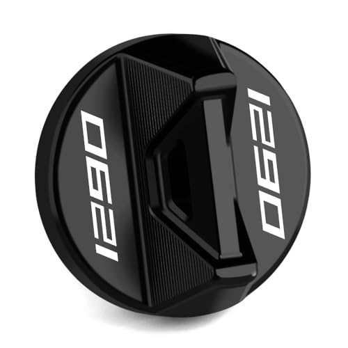 Modeer Motorrad Motor Öleinfülldeckel Kompatibel mit 1290 Super Duke R/RR/EVO/GT -2024 | 1290 Super Adventure R/S -2024 Zubehör (schwarz)