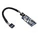 9pin USB Header 1 to 2 Extension Card USB 2.0 Splitter Cable Connector for Motherboard