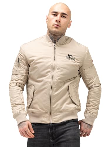 Lonsdale Men's TERN HILL Slim Fit Jacket, Beige, XL, Sand/Black, XL