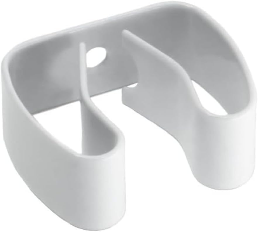 Spring Clip, Grip Clip, 20 Pack, Holds 3/4-1 1/8 Inch Diameter with Screws, Smaller Items, Glue Sticks, Flashlight, Wall, Pegboard, Gibson Gripper Clips, Part 225-FLW, Made in USA, White (20)