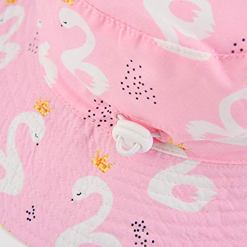 Chapéu de sol ajustável para bebês – chapéu de praia infantil para natação infantil com aba larga FP