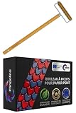 Pangolino Rouleau à pointes pour papier peint   150 x 500 mm   Rouleau à ongles   Igel pour perforer le papier peint   Outil pour tapisser des ongles   Rouleau à ongles pour hérisson