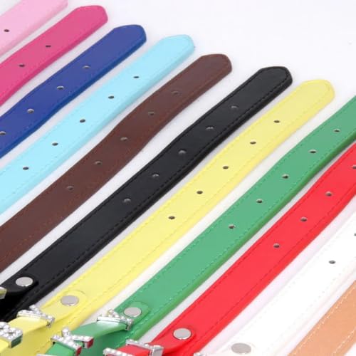 Fashionable Charm Personalized Choker Necklace, Multicolor Leather Choker For Men Women Custom Name Necklace C4