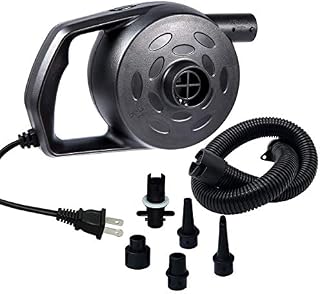 chamvis Electric Air Pump for Inflatables High Power Quick-Fill Air Mattress Pump Inflator