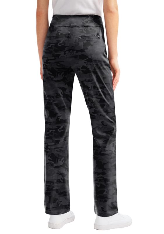 SANTINY Pantaloni da golf da donna con 3 tasche, elasticizzati, a vita alta, per viaggi, lavoro, casual