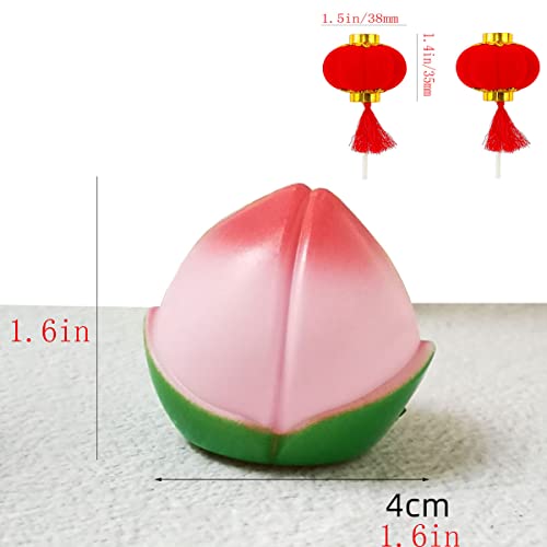 Traditional Chinese Birthday Cake Decoration, Blessing Birthday Cake Decoration, Chinese Elder Birthday Party Decoration, Wish Elders Health And Longevity (Longevity Grandma 5-Piece Set) #TOP4