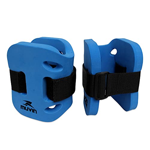 Caneleira Hidroginástica Muvin – 2 a 3kg – Tornozeleira - Natação – Fechamento Regulável – Esportes