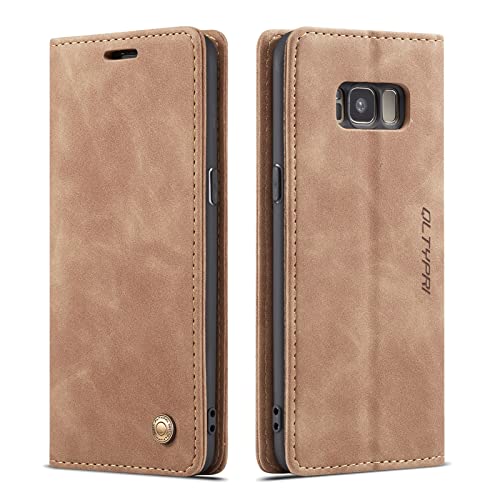 Étui Samsung Galaxy S8 marron pour ranger vos cartes en voyage
