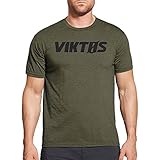 VIKTOS Men's Tack Tee T-Shirt, Olive Heather, Size: Large