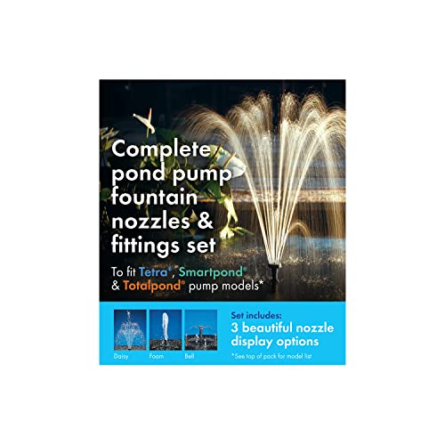 Pennington Aquagarden Complete Pond Pump Fountain Nozzles And Fittings Set, Fits Aquagarden, Tetra, Smartpond And Totalpond Pump Models, 3 Beautiful Fountain Options, #TOP15