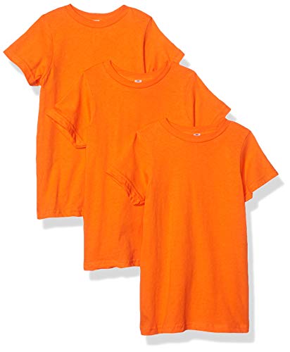 Aquaguard Men's Big Boys' Fine Jersey T-Shirt-3 Pack, Orange, X-Small #TOP12