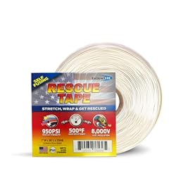 Bond It Rescue Tape, Self-Fusing Silicone Tape, Emergency Plumbing Pipe & Radiator Hose Repair, Electrical Insulation, Waterproof, 950PSI, 1" Width x 36' Length x 0.02" Thick, Clear