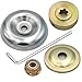 Freischneider Zubehör - 5 STK Metallgetriebe Klinge Mutter Set, Ersatzteile für Motorsensen, Rasenmäher Blade Adapter Kit, Freischneider Messer und Rasentrimmer Zubehör