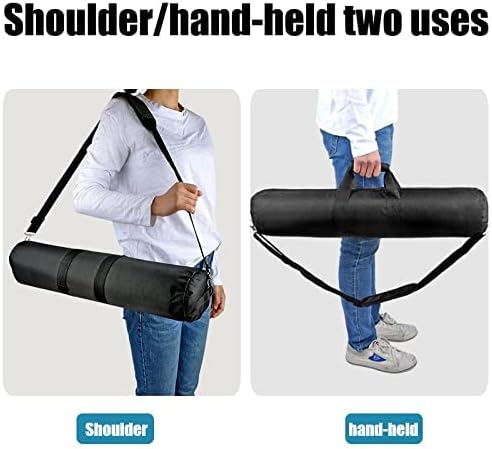 Speaker Stands Carrying Bag Photographic Tripod Carrying Case Thick Black Oxford Cloth Waterproof Foldable Storage Bag for Speaker Stand/Microphone Stand/Lighting Stand/Tripod 47.2“X8”