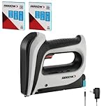 Arrow Cordless Staple Gun Kit, Electric Stapler with 3750 Pieces T50 1/4", 3/8", 1/2" Staples, for Upholstery Professional and DIY Projects, T50DCD